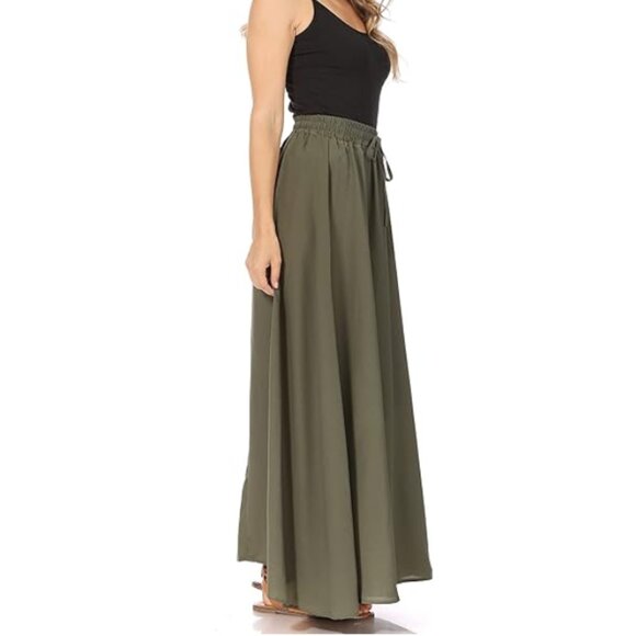 Flowy High-Waisted Maxi Skirt - Picture 2 of 3